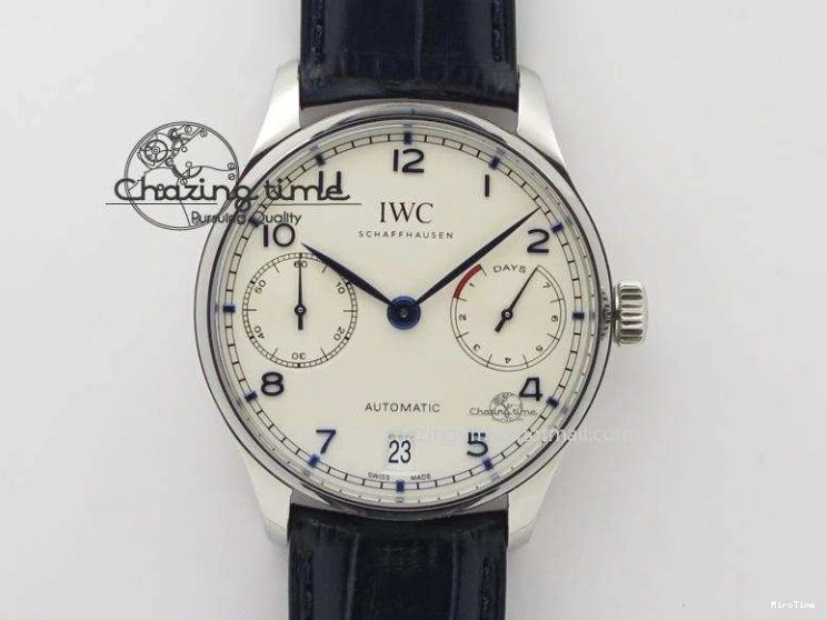 MIROTIME 0301 Portuguese Chrono RG IW371415 ZF 1:1 Best Edition Black Dial On Black Leather Strap A79350 (Slim Movement) FashionForward 7264